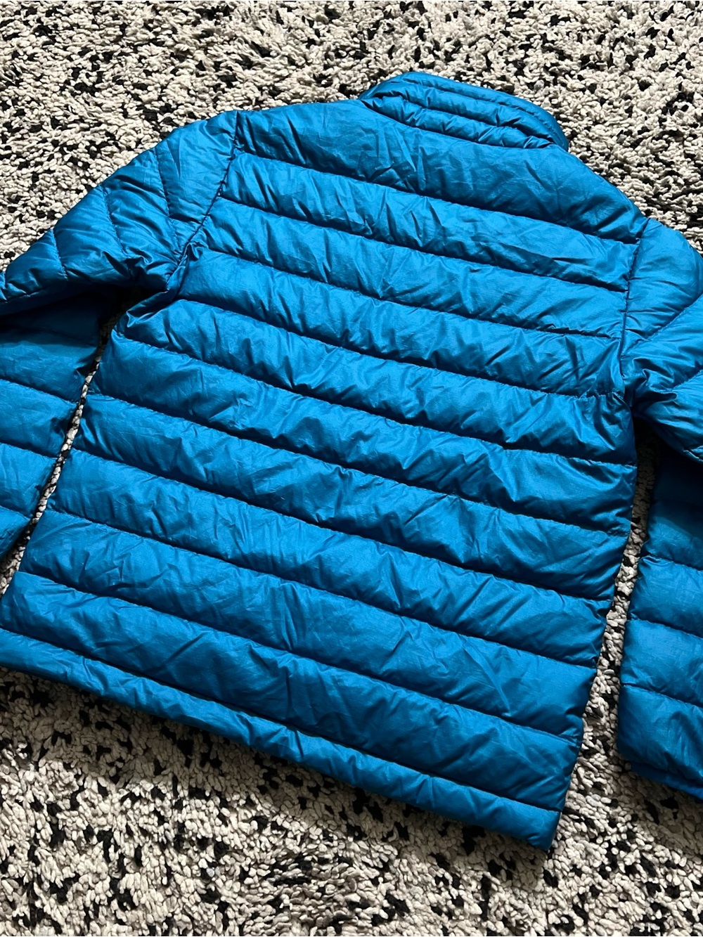 Patagonia Boys Down Sweater Jacket Blue Puffer 68245 Full Zip Size 7-8Y - Picture 15 of 16